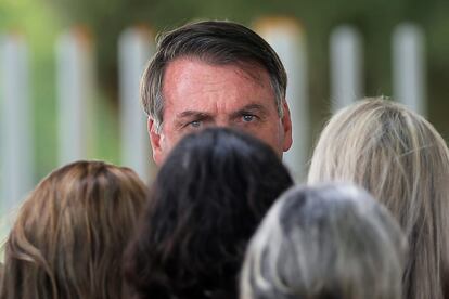 O presidente Jair Bolsonaro, no Palácio da Alvorada, no último dia 4 de fevereiro.