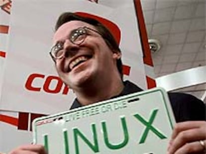 Linus Torvalds, creador del programa Linux.