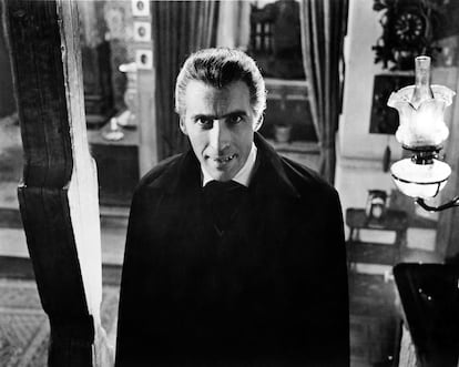 Christopher Lee en 'Dracula' (1958).