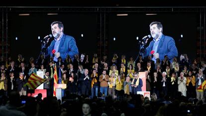 Jordi S&agrave;nchez interv&eacute; en un &agrave;udio.