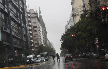 Avenida Belgrano, en Buenos Aires.