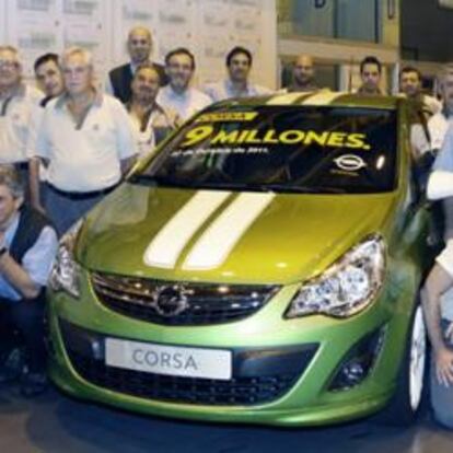 El Opel Corsa 9 millones.