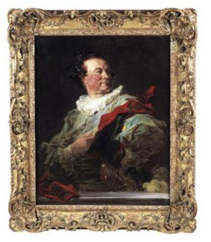 Retrato del general François-Henri d'Harcourt pintado por Jean-Honoré Fragonard