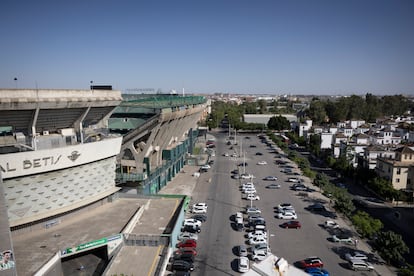 Zona anexa al estadio Bento Villamarín del Real Betis Balompié donde está previsto realizar el proyecto de ampliación.