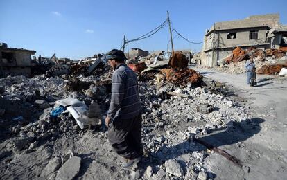 Una de las zonas destruidas de Mosul, el 31 de enero. 