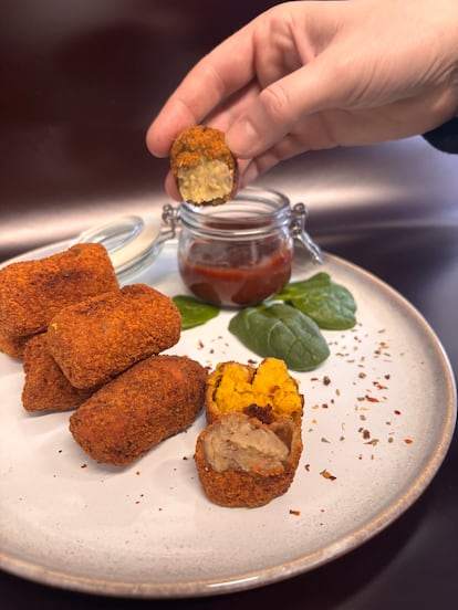 No iban a faltar las croquetas, por supuesto