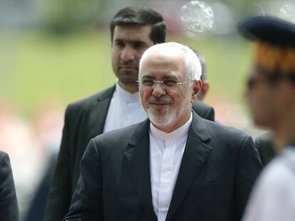 El ministro de Asuntos Exteriores de Irán, Javad Zarif, en abril en Brasilia.