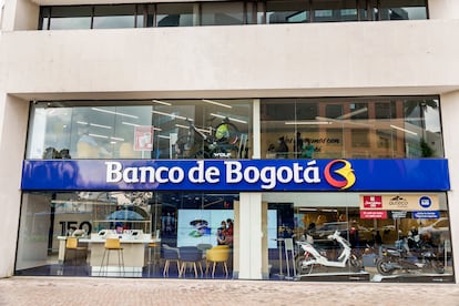 Una sucursal del Banco de Bogotá en Chaperino Norte.