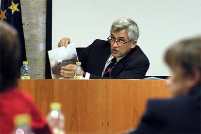 José Ignacio Nicolás, durante su comparecencia en la comisión de investigación del incendio de Guadalajara.