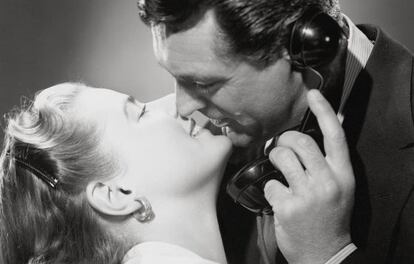 Ingrid Bergam y Cary Grant en 'Encadenados'.