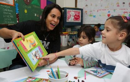 Voluntariado en una escuela de Río en 2011.