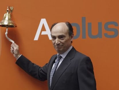 El CEO de Applus, Fernando Basabe, en el acto de apertura de la salida a bolsa.