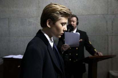 Barron Trump, o único filho de Donald Trump com Melania.