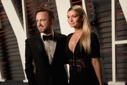 Aaron Paul junto a Lauren Parsekian