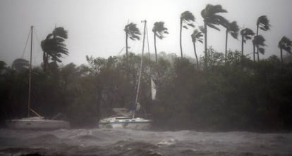 Costa de Coconut Grove en el sur de Florida. 