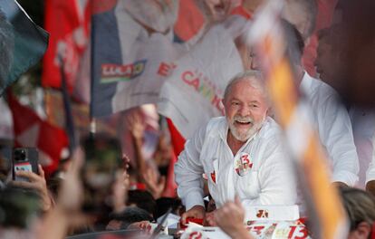 Luiz Inácio Lula da Silva, en un evento de campaña en Fortaleza, Brasil.