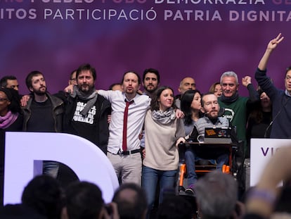 Foto de la clausura de Vistalegre II, el 12 de febrero de 2017.