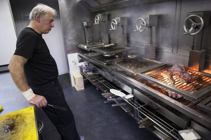 Asador 'Etxebarri' en Axpe, España.