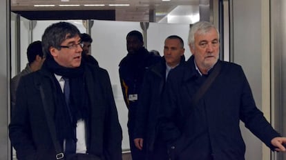 Puigdemont amb Josep Maria Matamala, a Brussel·les.