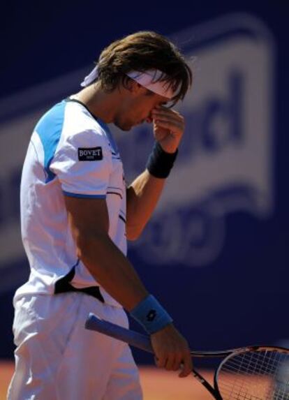 David Ferrer, abatido tras su derrota ante Tursunov.