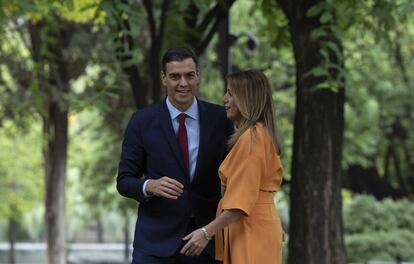 Sánchez y Díaz hoy en el palacio de San Telmo en Sevilla.