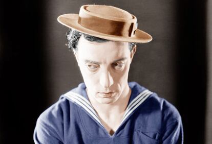 Buster Keaton, en &#039;El navegante&#039; (1924).