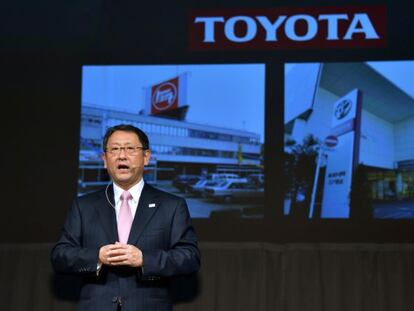 El presidente del fabricante japonés de automóvil Toyota, Akio Toyoda, el pasado 25 de diciembre en Tokio.