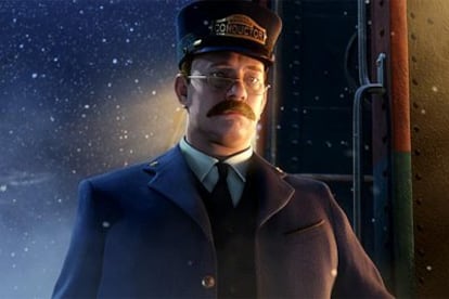 Tom Hanks, en uno de los cinco papeles que interpreta en <i>Polar Express.</i>