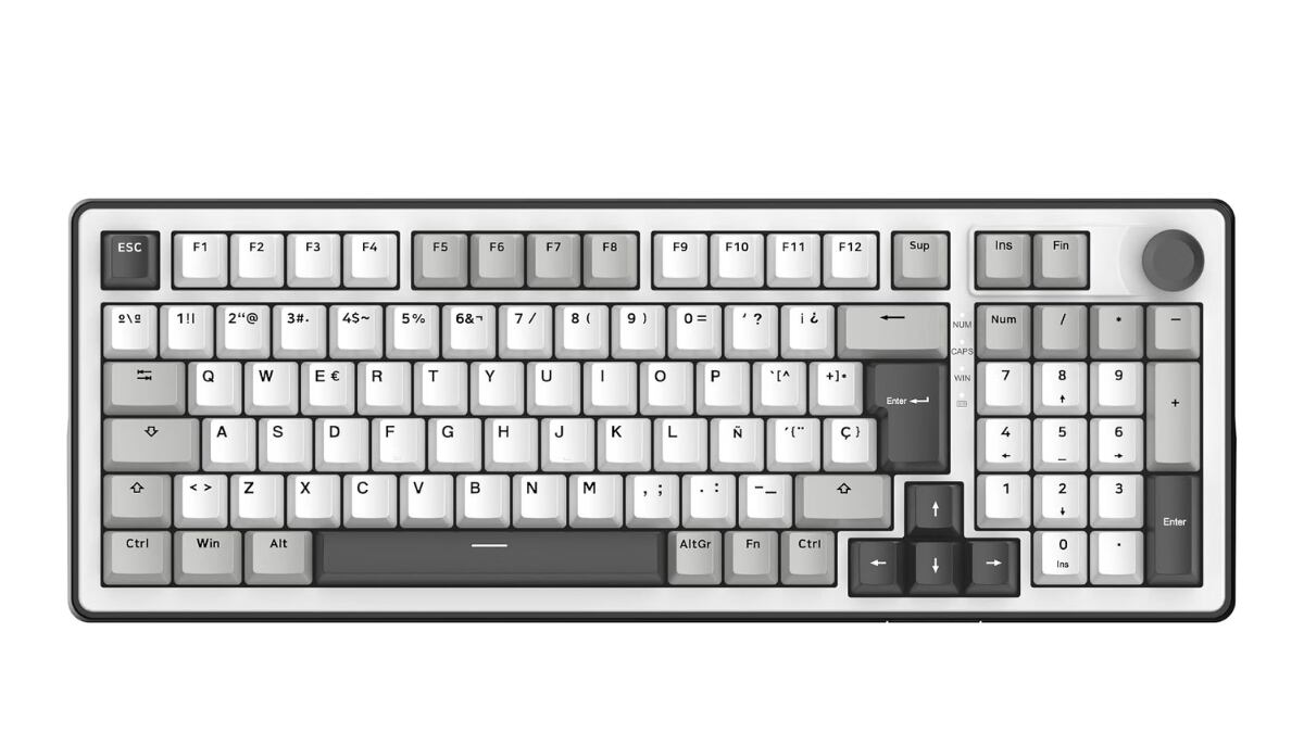 Teclado inalámbrico ultrafino con autonomía de hasta 1.200 horas.