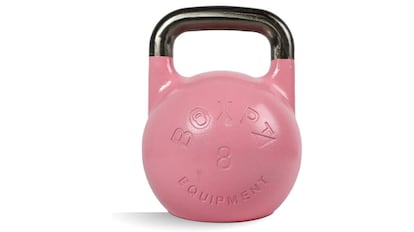 Kettlebell de competición en hierro cromado, disponible en varios colores y distintos pesos