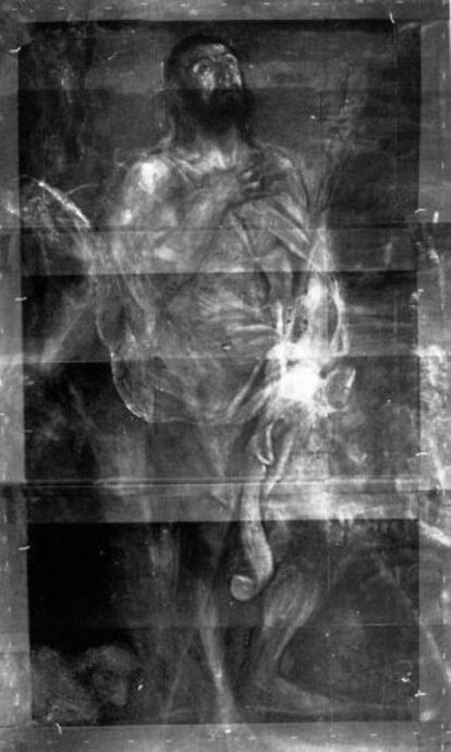 Una radiografía obtenida durante la restauración de la del Escorial.