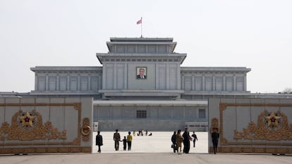 Mausoléu da Kim Il-sung em Pyongyang.