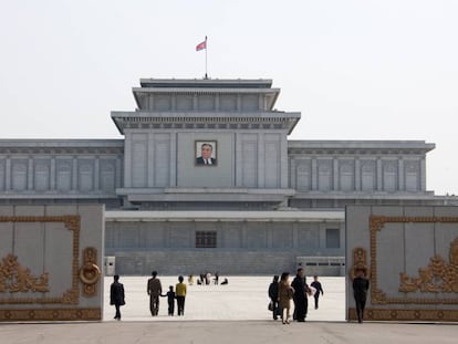 Mausoléu da Kim Il-sung em Pyongyang.