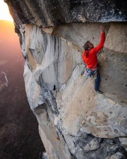 Caldwell, durante la ascensión al Capitán.