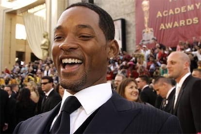 El que fuera príncipe de Bell Air, Will Smith, se mostró así de contento a la entrada del teatro Kodak, momentos antes de que empezara la ceremonia. Este hombre siempre está de buen humor.