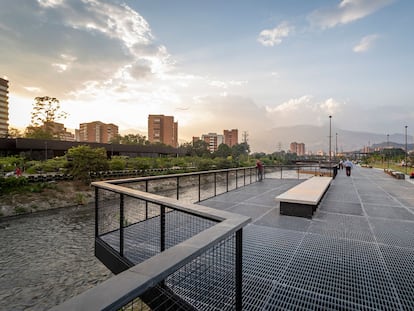 Un río rehabilitado en Medellín