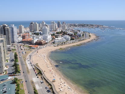 Vista de la ciudad balneraria uruguaya de Punta del Este.