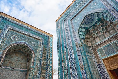 La necrópolis - museo de Shahi-Zinda, en la ciudad uzbeka de Samarcanda.