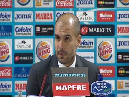 Guardiola: "Queda mucho trayecto"