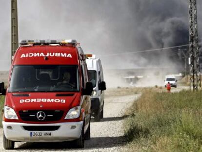 L'explosió ha causat una gran fumera a Garrapinillos, un barri de la capital aragonesa.