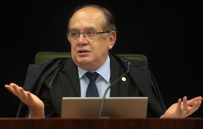 Gilmar Mendes em sess&atilde;o da Segunda Turma do STF.