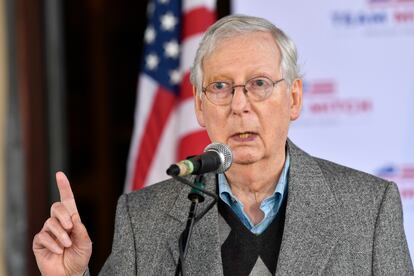 O líder do Senado norte-americano, Mitch McConnell.