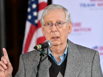 O líder do Senado norte-americano, Mitch McConnell.