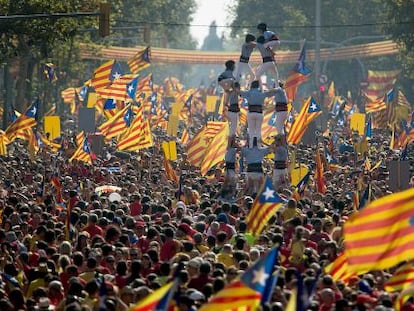 Celebració de la Diada del 2014 a Barcelona.