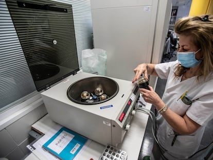 Laboratorio de Servicio de Inmunología del Hospital La Paz de Madrid.