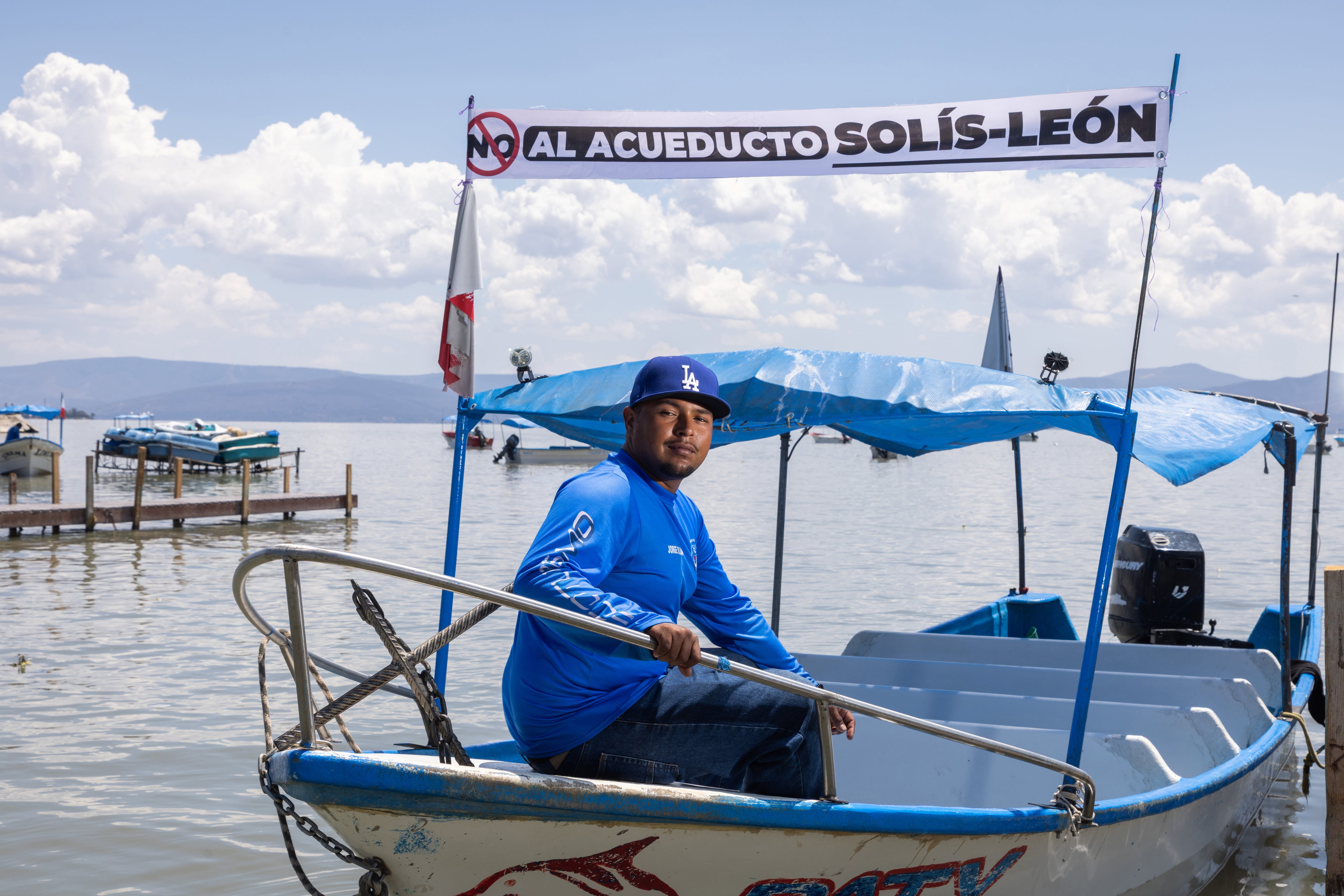 Los habitantes de la ribera del lago de Chapala rechazan el acueducto Solís-León, en Guanajuato: “Nos dejará sin agua y sin trabajo”