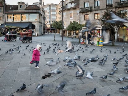 Zona peatonal de Pontevedra.