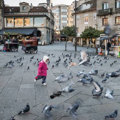 Zona peatonal de Pontevedra.