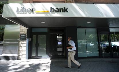 Sucursal de Liberbank, en la calle Profesor Waksman de Madrid.