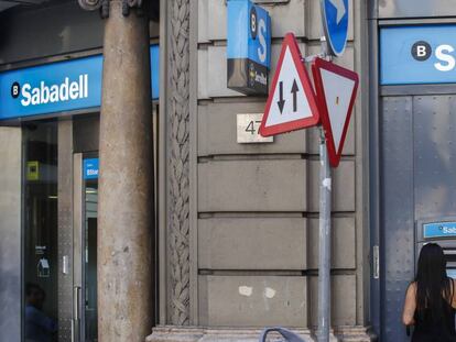 Oficina de Banco de Sabadell en Barcelona.
